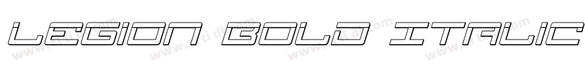 Legion Bold Italic B字体转换